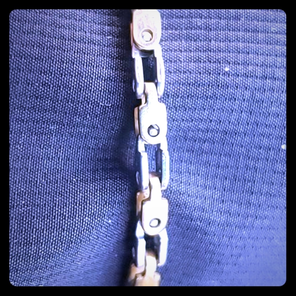 Gold and Sterling Silver Bracelet